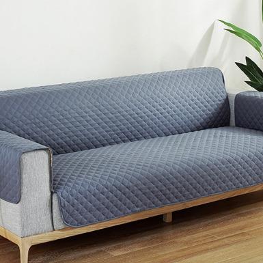 China New Design Durable Diamond Pattern Plain Sofa Cover for sale