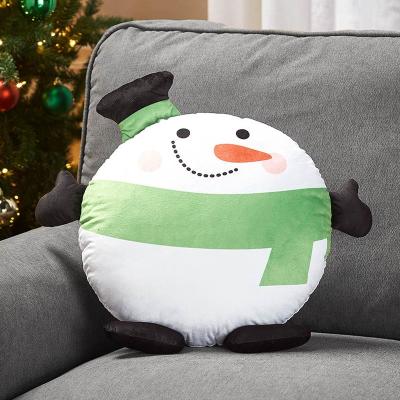 China European And American Style Christmas Decorations Tile Covers 17X17 Inch Winter Holiday Cotton Throw Christmas Linen Pillow for sale