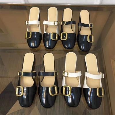 China Nice New Lady Shoes High Heels Breathable Design Slip On PU Leather Women Dress Summer Light Black Winter Cotton OEM Casual Simple Spring for sale