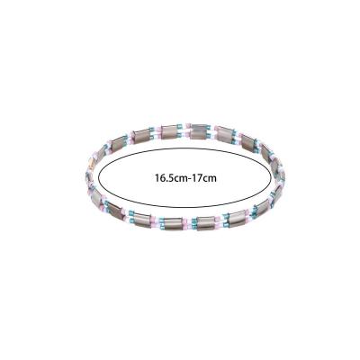 China 2022 BOHEMIA TT Jewelry Fashion Handmade Jewelry Adjustable Multi Color Bracelets Women Light Glass Tila Beads for sale