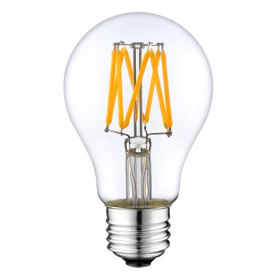 China Garden road theme park LED filament bulb clear warm white A60 E27 6W 2700K a60 deco led filament bulbs for sale