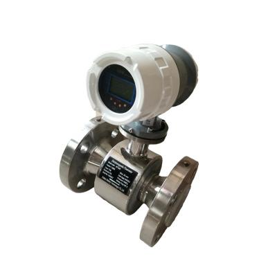 China Carbon Steel Acrylic Painted High Pressure Electromagnetic Magnetic Water Flow Meter for sale