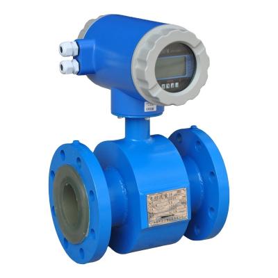 China Carbon Steel Mbus Ethanol Flow Meter Acrylic Painted Electromagnetic Pulse Output for sale