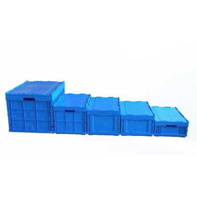 China Solid Foldable Bins Turnover Storage Pallet Box Plastic Logistics Box Packaging Box for sale