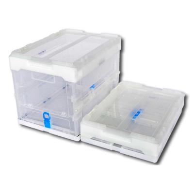 China High quality transparent industrial collapsible collapsible box viable plastic logistics and storage for sale