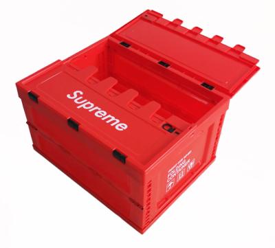 China Warehouse/supermarket office use fine quality heavy duty stackable logistics crates storage box with lid for sale