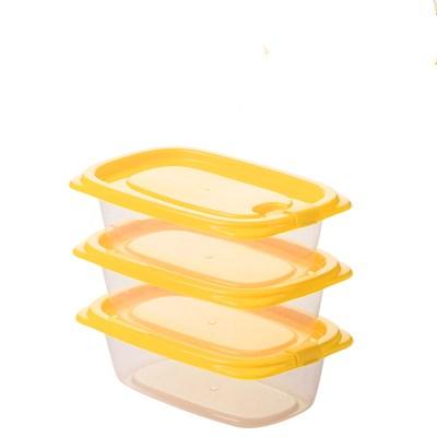 China Sustainable Plastic Seal Packing Boxes And Lunch Box Food Box Restaurant Food Storage for sale