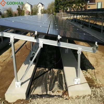 China Commercial With Solar Panel Pole Ground Mounting Solar System Mounting for sale