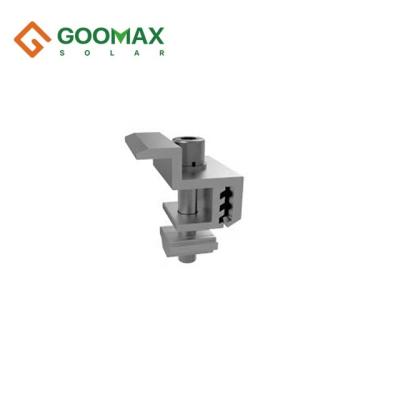 China Easy Install Aluminum Solar Panel Brackets Adjustable End Clamp Side Clamp PV Mounting Repair Bracket for sale