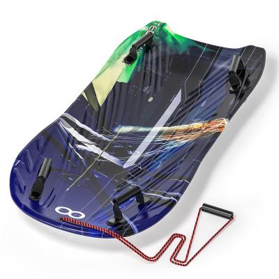 China EPS Core Snow Sleds for Adult Winter Skiing Plastic Snowboard With Handle Pull Rope for sale