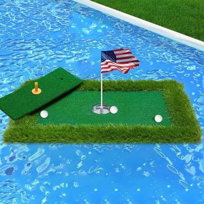 China Kids and Adults Water Play Game Sets with Logo Laser Printing Floating Golf Green for sale