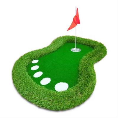 China Artificial Grass and Cages Mats 2024 Inflatable Floating Green Mat for Outdoor Golf Game for sale