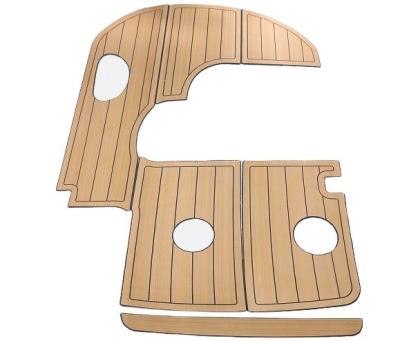 Chine 2400 mm * 800 mm Woowave Decking de bateau de mer Design moderne personnalisé avec des adhésifs 3M à vendre