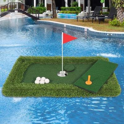 Chine Jeux de golf en piscine Golf flottant Vert pour piscine Accessoires verts 1*Coupe trou en acier inoxydable à vendre