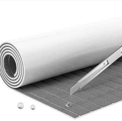 China Grey Woowave EVA Boat Deck Sheet Board Yacht Accessories 5MM Foam Decking Flooring Mats with self adhesive for sale