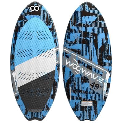 China 49'' Wakesurf Board Glass Stand Up Paddle Board Surfboard Blue Applicable People Unisex for sale