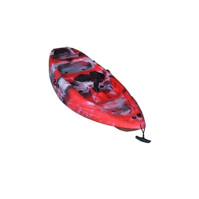 China Plastic Pedal Kayak Fishing Single One Kayak with Seat Sit-On-Top 2.2M Red Color for sale