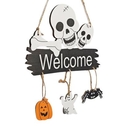 China Decoration door Halloween Party Decoration Pumpkin Bat Door Hanging Ghost Festival Decor Halloween Pendant for sale