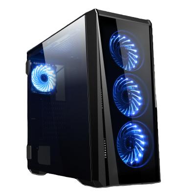 China With ATX Side Panel Window SAMA ARGB Band Gaming Case PC Highest Compatibility Custom Computer Cases Towers Game Cases for sale