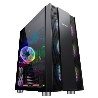 China With Side Panel Window SAMA Tempered Glass ATX Gaming Case Computer Gaming Envelope OEM High Quality PC Cabinet for sale