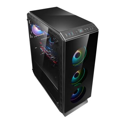 China With Side Panel Window SAMA 3903 High Quality Gaming ATX/ITX Desktop Case With 4 Sides Tempered Glass For Gaming for sale