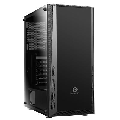 China With Side Panel Window SAMA OEM Computer Gaming Tempered Glass ATX Gaming Case Metal Gabinete Running PC PC for sale