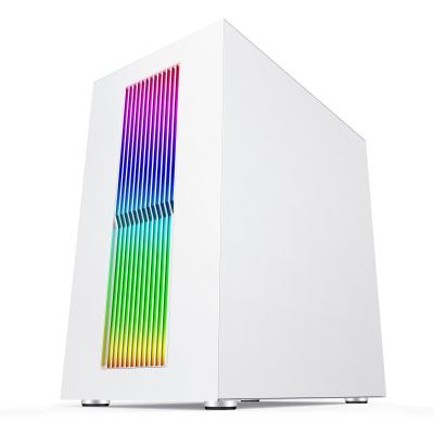 China Tempered Glass Desktop Micro Side ATX Front Band Computer Case ARGB OEM SAMA SAMA Gaming PC Desktop Case for sale