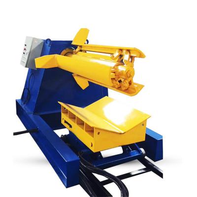 China Industrial Hydraulic Profile 5T / 10T Uncoiler Decoiler Color Steel Decoiler Roll Forming Machine for sale