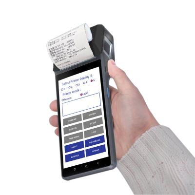 Китай Black and White Mobile Payments Android POS Terminal with Printer WIFI NFC 4G/3G/2G 1D 2D Scanner Z300 продается