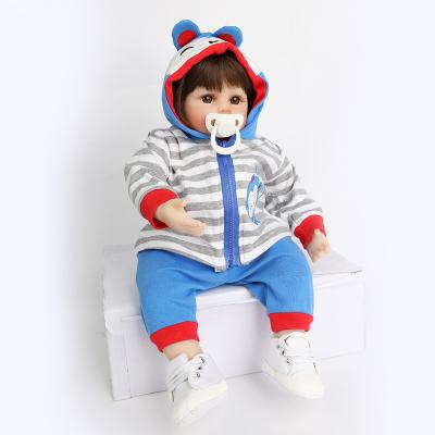 China Reborn Toddler Boy Soft Silicon Reborn Toy 47cm Doll Other Educational Toys For Children for sale