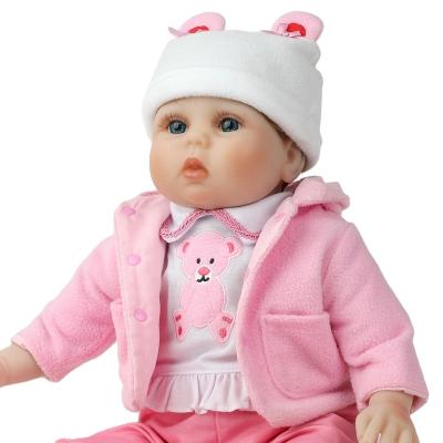 China Toy Factory soft 22 inch silicon doll lifelike children's toys 2021 educational toys wholesale for sale