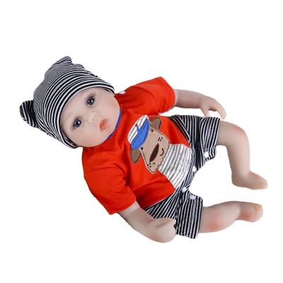 China Soft Adorable Toy 18 Inch Vinyl Silicon Silicon Babi Reborn Toys Make Bonecas Lifelike Boy Bebe for sale