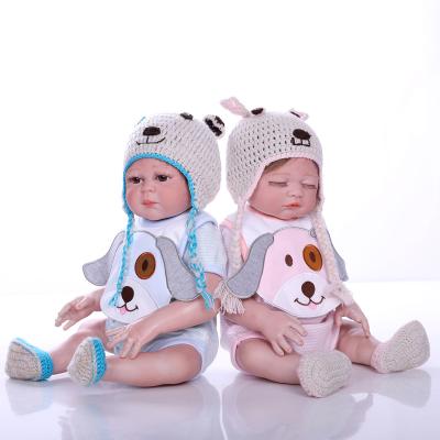 China Kid Toy 48 cm Twin Ziyiui Finished Reborn Girl Dress Silicone Baby - Doll For Girls Christmas Toys for sale