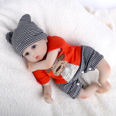 China Soft Silicone Reborn Baby Doll Toy For Sale New Design Cute Realistic Material 18 Inches for sale