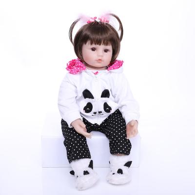 China Realistic 60cm Cotton Body Doll Baby Silicone Limbs Realistic Reborn Educational Very Soft Toy Children's Toy for sale