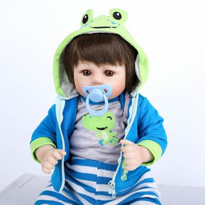 China Soft Squishy Boy Toy Birthday Gift Collectible Silicone Vinyl Toy Reborn Baby Realistic Handmade 55Cm for sale