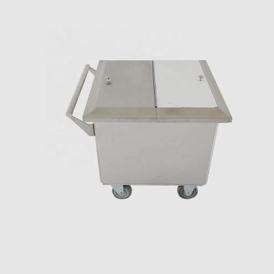 China Commercial Kitchen Kitchen Equipment Stainless Steel Flour Cart / Food Cart for sale