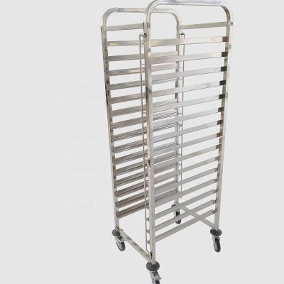 China Bread Restaurant Kitchen Equipment Stainless Steel Commercial Bakery Cooling Rack Trolley for sale