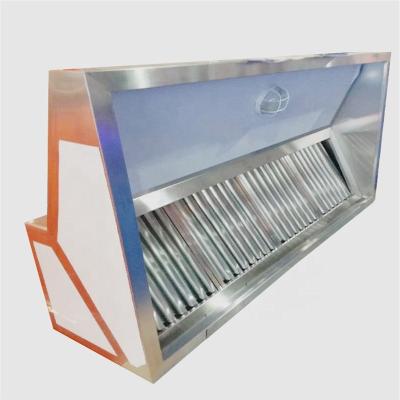 China Restaurant Kitchen Appliances Smoker Range Hood Stainless Steel Baffle Grease Filter for sale