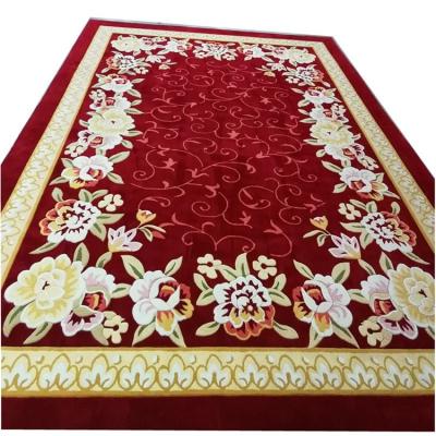 China Stain Resistant High Quality Cheap Hotel Luxury Wool Blanket Home Decorate Hand Tufted Rug For Living Room for sale