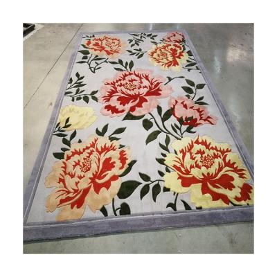 China Stain Resistant Home Decorated Luxury Wool Jacquard Floor Rug Design Boho Rug for sale