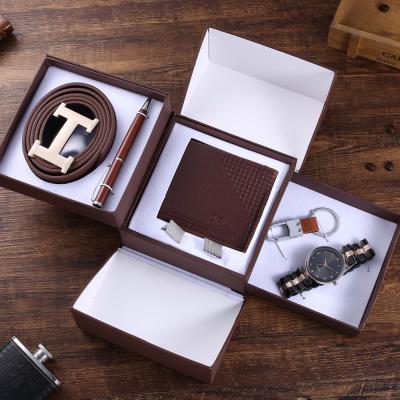 China Changeable Chronograph Gift Sunglass Key Chain Pen Luxury Business Style Men Quartz Watch Gift Sets for sale