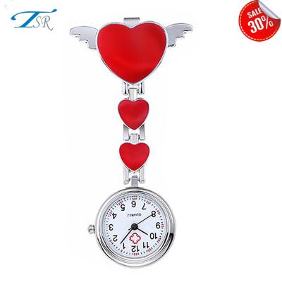 China Water Resistant EU Standard Breast Watch for Nurse, Pocket Cartoon Alloy Pin Nurse FOB Watch for sale