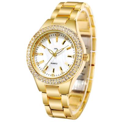 China Full Calendar Brand Stainless Steel Rhinestone Quartz Watches Luxury Feminine Women Ladies Girl Wrist Watch Fahion for sale