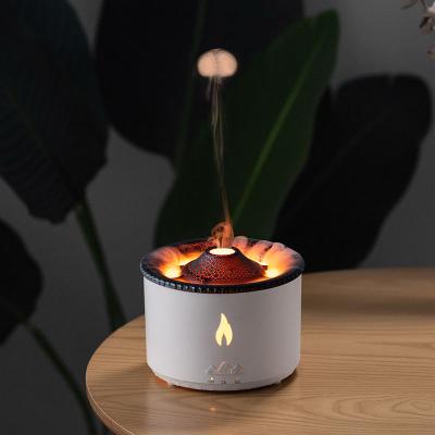 China 2023 Household New Arrival Ultrasonic Electric Volcanic Essential Oil Flame Aroma Diffuser for sale