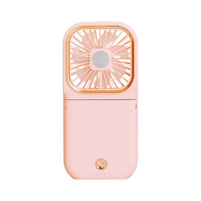 China Hot Selling Mini Rechargeable Neck Fan Folding Fan 3000 Mah Ultrathin Neck Wearable Phone Holder Portable for sale