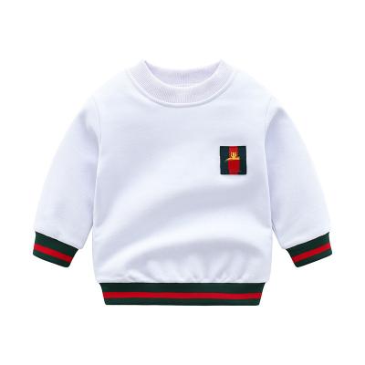 China 2021 Comfortable Children's Long Sleeve Anti-Shrink Senior 100% Cotton Children Tops Baby Boy T-shirts Autumn New Clothes For Girls for sale