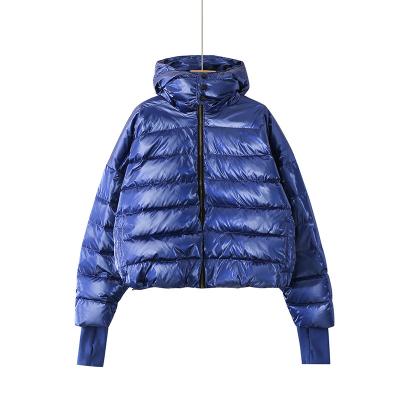 China High Quality Good Ultra Light Shiny Duck Windproof Desgin Fashion Down Jacket Womens for sale