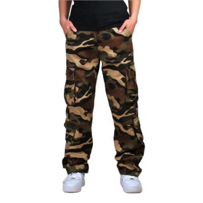 China Hot Selling QUICK DRY Low Price Camouflage Color Cargo Pants Loose Men With Pockets for sale