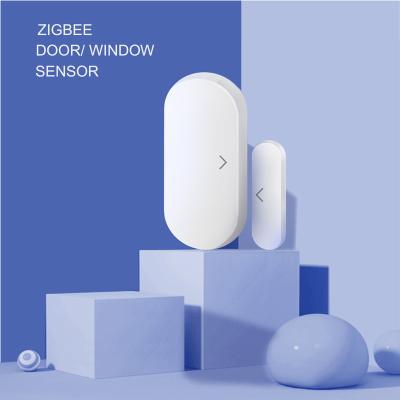 China TUYA Zigbee Modern Door Window Sensor Open Smart Security Alarms Compatible With Alexa for sale